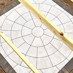 Silver Kandla Grey Porcelain 2.4m Circle including SOK