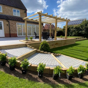 Kandla Grey Porcelain Cobbles 200x100