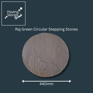 Raj Green Sandstone Circular Stepping Stones