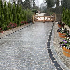 Silver Granite Block Paving Mixed Sizes