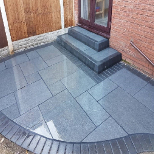 Mid Grey Granite 4 Sizes Sawn & Flamed
