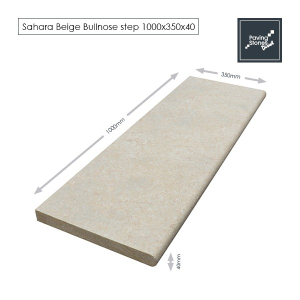 Sahara Beige 1000x350x40mm Bullnose