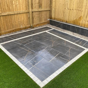 Smoke Grey Porcelain Cobbles 100x100