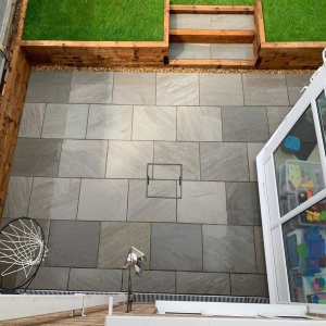 Silver Grey Sandstone Paving 900x600 ECO (Calibrated)