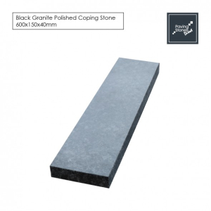 Polished Black Granite Coping Stones 600x150x40