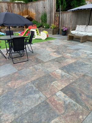 Rustique Porcelain Paving Mixed Sizes