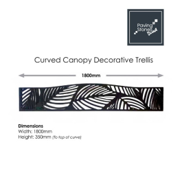 Curved Canopy Composite Trellis 1800x350