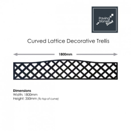 Curved Lattice Composite Trellis 1800x350